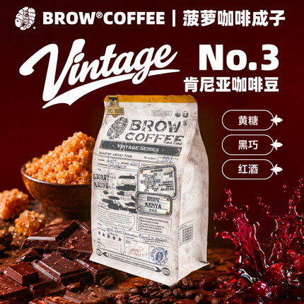 菠萝咖啡成子vintageNo3肯尼亚深烘阿拉比卡豆手冲意式美式250g