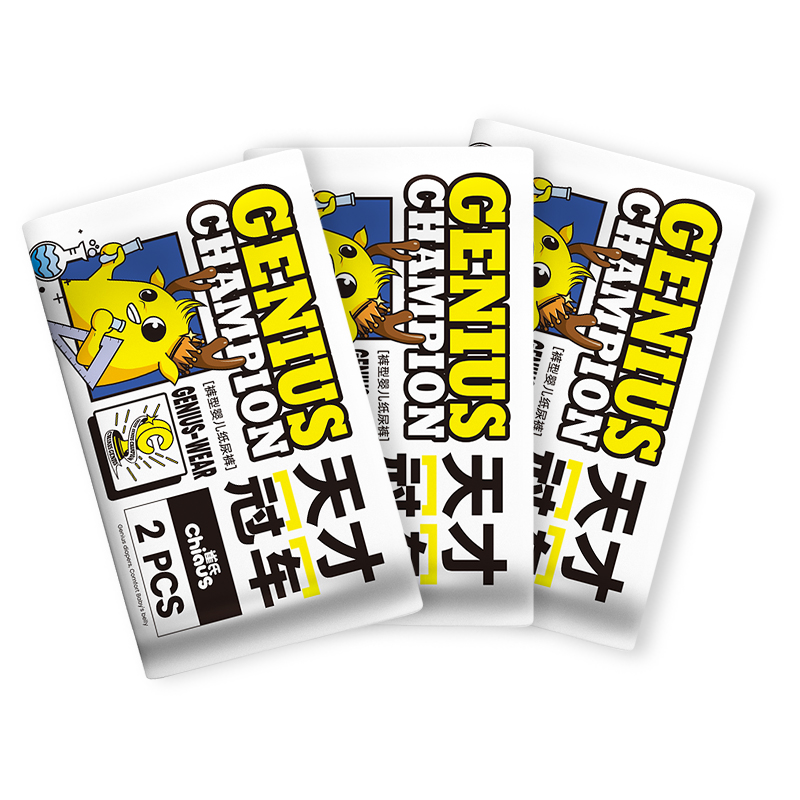 雀氏天才冠军mini出行便携装夏季婴儿拉拉裤学步裤宝宝纸尿裤6片