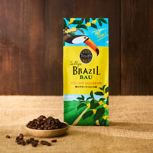 日本Tully's Brazil Bau 黄波旁咖啡豆 200克咖啡豆