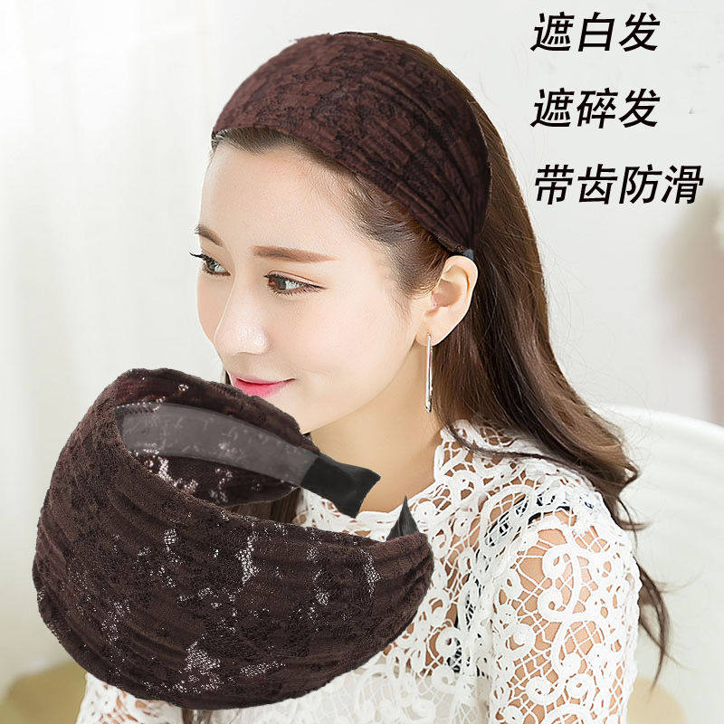 遮碎发宽边发箍发带韩国头饰品短发头饰甜美淑女成人百搭发卡头箍