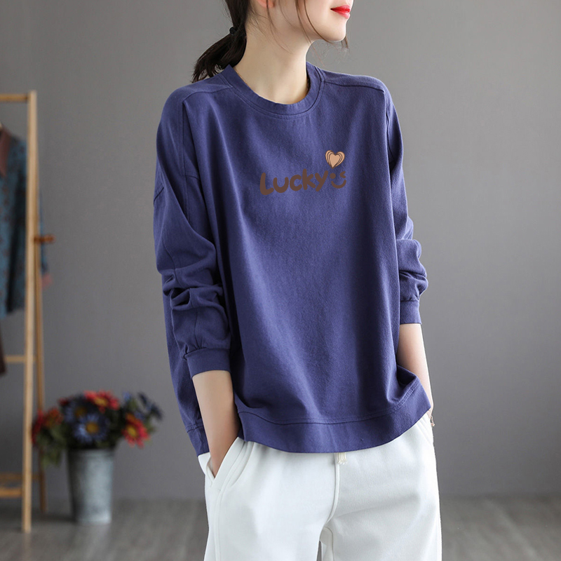 纯棉时尚气质长袖卫衣女