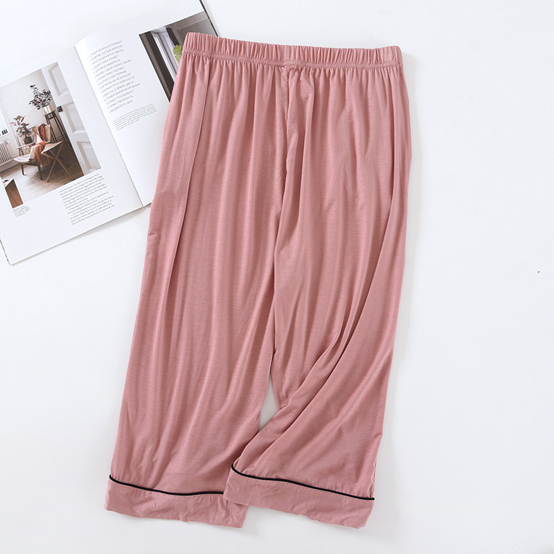 宽松睡裤女夏季莫代尔休闲短裤大码薄款纯色阔腿居家高腰大裤衩夏,女士内衣/男士内衣/家居服,睡裤/家居裤,淘宝优惠券,粉丝福利购,淘宝优惠卷