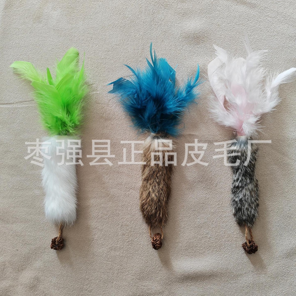 跨境逗猫棒替换头彩虹毛毛虫木天蓼棒猫玩具逗猫铃铛毛球替换头