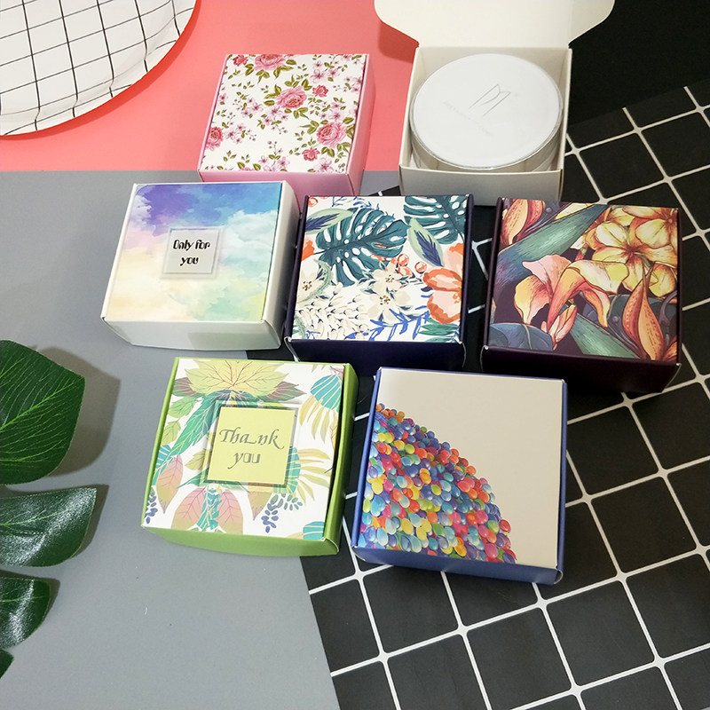 气垫盒BB霜盒子 DIY手工皂包装盒飞机盒可爱小纸盒饰品盒定做包邮