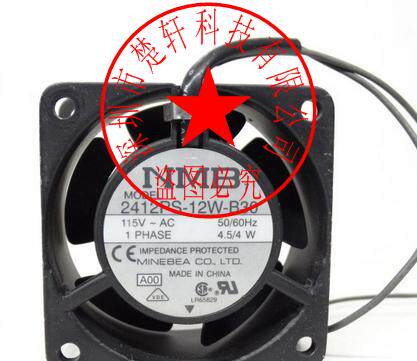 2412PS-12W-B30 -A00 115V 4.5/4W 原装正品 6CM 铝框交流风扇