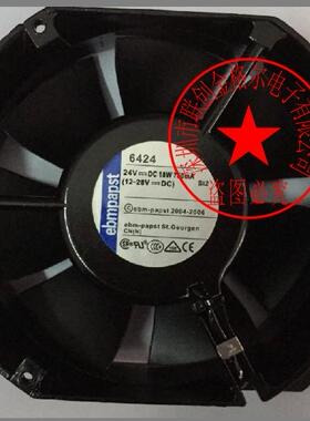 TYP 6424 6424H 原装德国 24V 18W 750MA172*150*51进口风扇