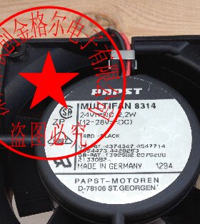 8314 24V 92MA 2.2W 原装正品德国进口 80*80*32高端设备风扇