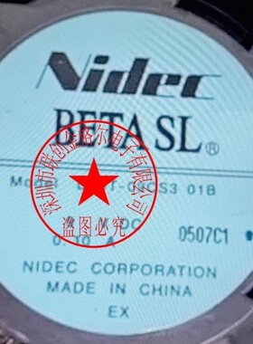D09T-09CS3 01B 9V 0.10A D09E-12PM 原装日本NIDEC 进口轴流风扇