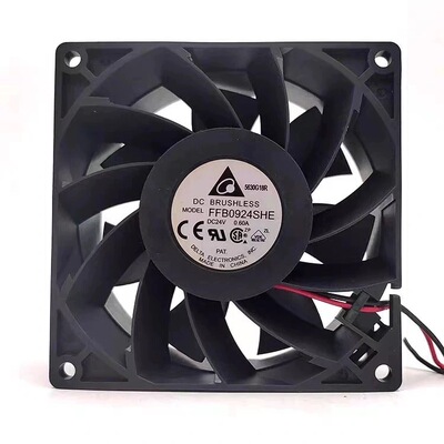 台达 FFB0924SHE 24V0.60A 9238 9038 变频器9厘米散热风扇