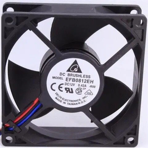 EFB0812EH 8CM 8025 12V 0.42A双滚珠大风量服务器风扇