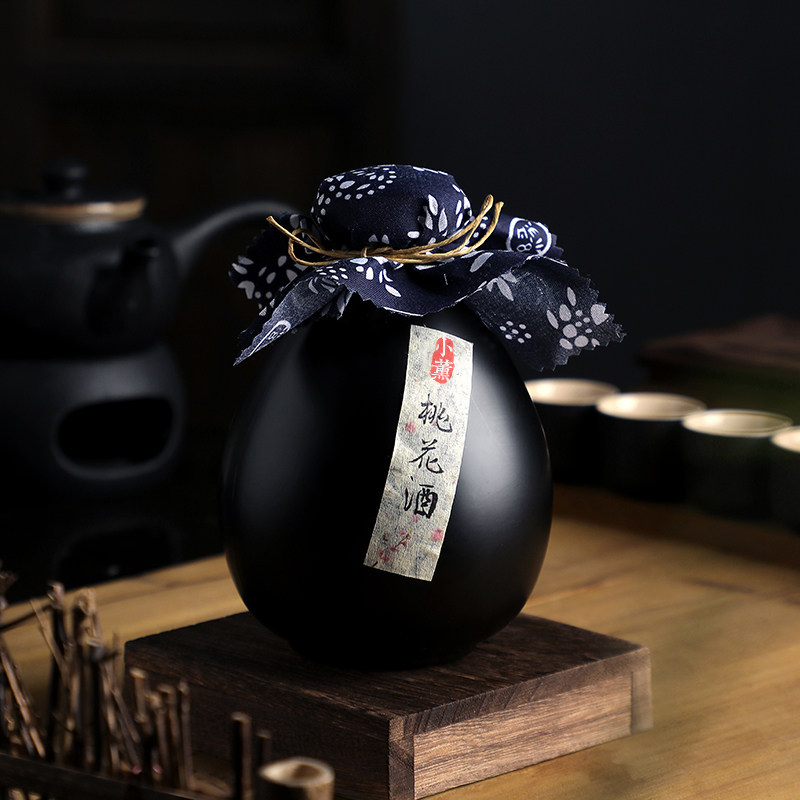 小薰/桃花酒酿女士少女心古风甜酒颜值微醺发酵自酿低度花果酒1斤