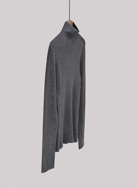 可机洗多领型 精纺羊绒羊毛无缝一体打底衫女秋冬高领保暖针织衫C