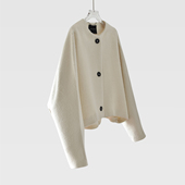 廓形外套女秋冬毛呢高级感小个子大码 温柔 小香风苏力羊驼毛短款