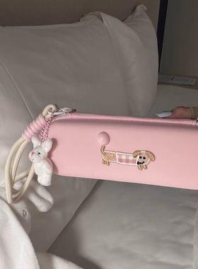 原创粉色大疆pocket3收纳盒保护壳套可爱云台相机包配件挂绳便携