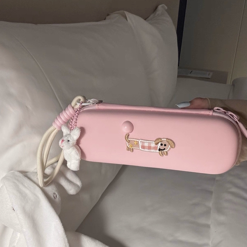 原创粉色大疆pocket3收纳盒保护壳套可爱云台相机包配件挂绳便携