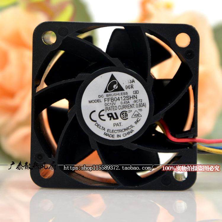 原装台达 FFB0412SHN 4028 4CM 12V 0.45A PWM温控双滚珠散热风扇_虎窝淘