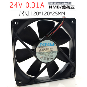 NMB 4710NL-05W-B59 24V 0.31A 12025 12CM 变频器 双滚珠 风扇