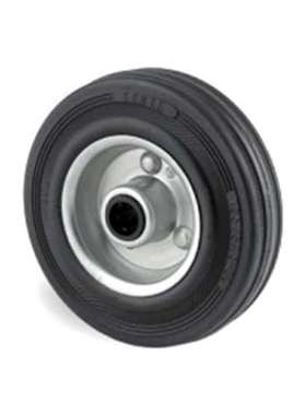 Tente DVR160x40-Ø20 黑色橡胶滚轮轴承推车轮 135公斤