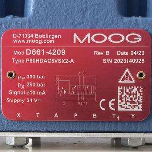 D661-4209 P80HDAO5VSX2-A # MOOG//穆格 比例伺服阀