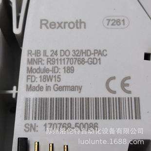 R911170768 R-IBIL24DO32/HD-PAC Rexroth接线模块