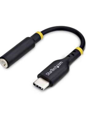 Startech USBCAUDIO2 星科 USB 2.0 公头 USB C 转母头 3.5 毫米