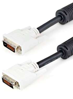 Startech DVIDDMM1M 星科 公头DVI-D对公头DVI-D双链路电缆 1米黑