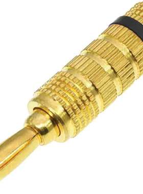 RS PRO RS PRO 黑色公香蕉插头 4 毫米连接器 32A 30V 镀金