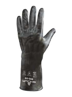 Showa BST8922 昭和892黑色耐化学手套 M号丁基Viton涂层