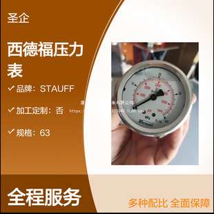 STAUFF压力表 SPG063-00002.5-07-S-B04 量程0-2.5MPA 径向 螺纹G