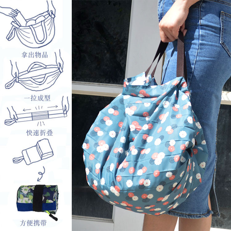 便携大容量环保超市购物袋折叠收纳包拉链买菜便利袋手提单肩包女,收纳整理,购物袋/环保袋/帆布袋,淘宝优惠券,粉丝福利购,淘宝优惠卷