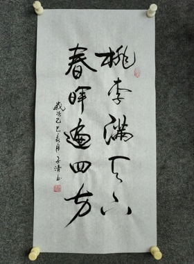 书法字画定制手写真迹毛笔字桃李满天下春晖遍四方