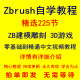 Zbrush教程零基础中文视频ZB建模雕刻3D游戏zbursh模型进阶教学