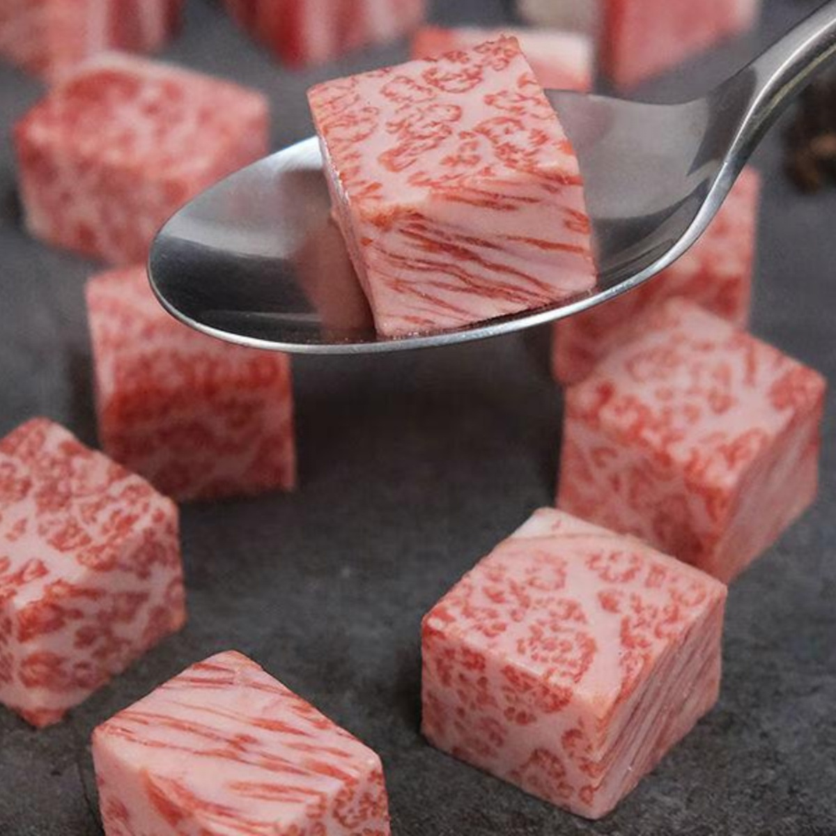 250g 澳洲进口BMS12西冷和牛粒 霜降牛排5a牛肉粒原切雪花牛肉