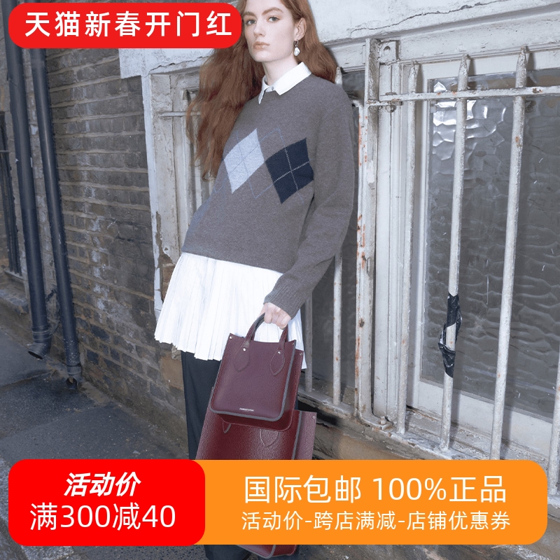 Cambridge Satchel英国剑桥包邮差手工牛皮单肩手提包16寸Tote