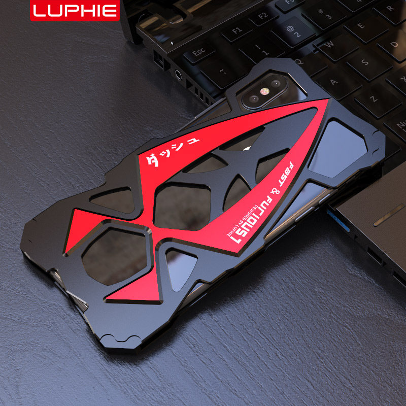 Luphie Roadster Sports Car Luxury Aluminum Metal Case Cover for Apple iPhone X