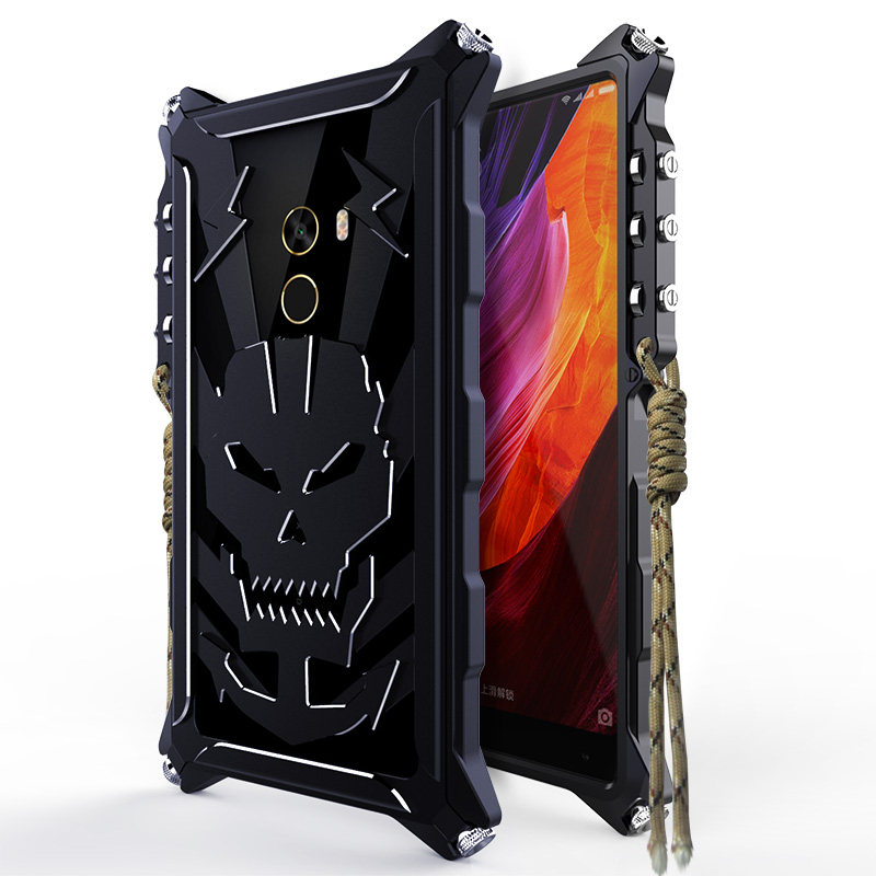 SIMON Mechanical Arm Skull Punk Premium Aluminum Metal Bumper Shockproof Case Cover for Xiaomi Mi MIX