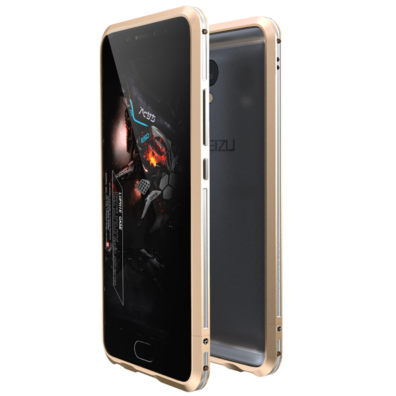 Luphie Bicolor Blade Sword Slim Light Aluminum Bumper Metal Shell Case for MEIZU M5 Note