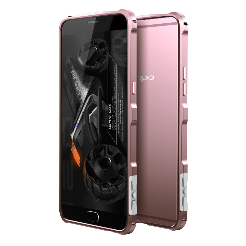 Luphie Halberd Rotary Snap Slim Light Aluminum Bumper Metal Shell Case for OPPO R9s Plus & OPPO R9s