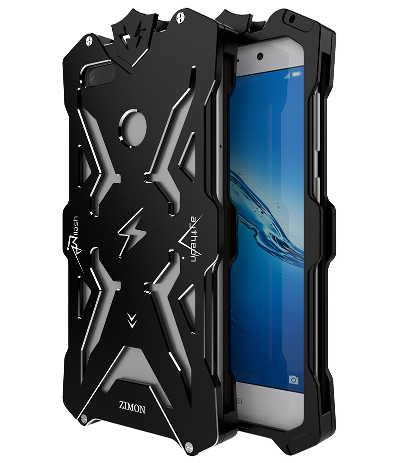 SIMON THOR Aviation Aluminum Alloy Shockproof Armor Metal Case Cover for Huawei Enjoy 7