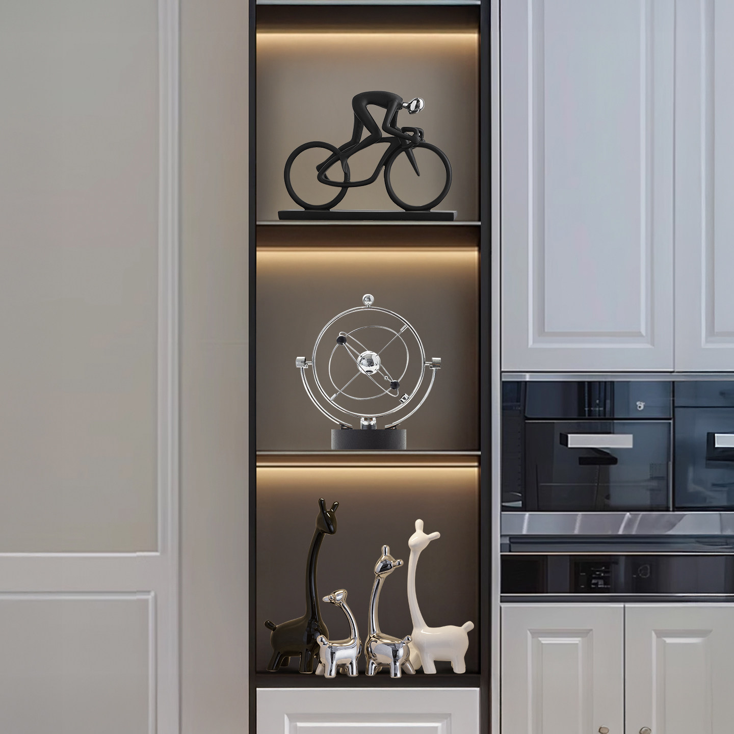 现代简约艺术摆件客厅轻奢高档电视柜酒柜装饰品玄关办公室高级感