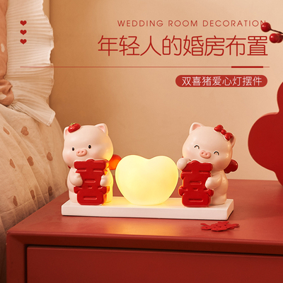 可爱小猪报喜长明灯送爱人