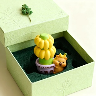 可爱小熊花朵造型手作挂件创意礼盒装饰品生日礼物毛绒摆件