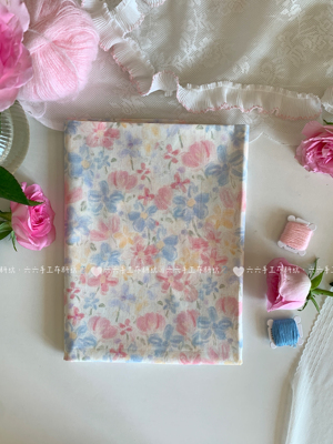 全棉40支印花布ins清新水彩晕染碎花布家居服发饰童装布diy布料