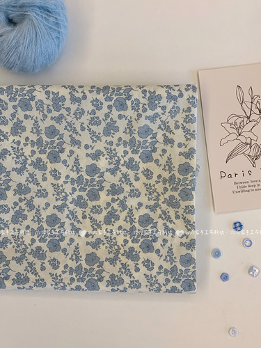 全棉60支印花布料复古韩系清新小碎花布料家居服发饰童装包包diy