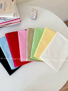 六六家全棉40支府绸净色面料内衬布料童装女装连衣裙衬衫服装布