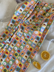 六六家40支全棉可爱卡通印花箱包手工diy发饰桌布女装睡衣布料