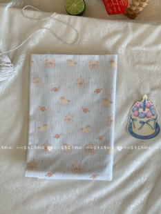 全棉40支印花布料可爱卡通木马小熊面料家居服发饰童装diy布料