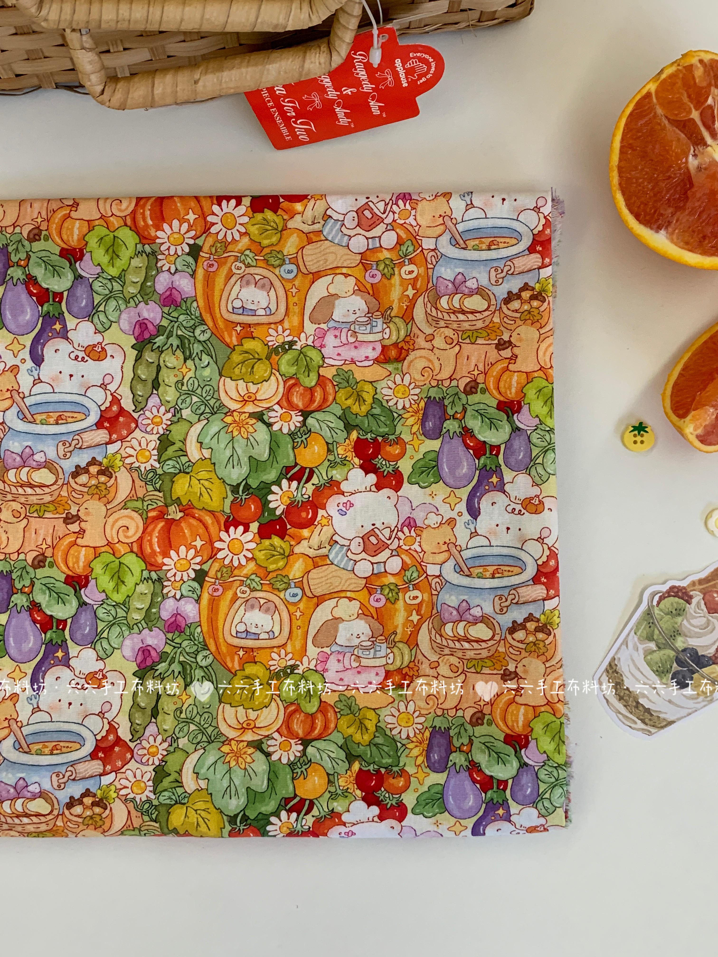 全棉40支汤丸酱可爱南瓜厨房熊印花布家居服发饰童装裙子辅料diy,居家布艺,海绵垫/布料/面料/手工diy,淘宝优惠券,粉丝福利购,淘宝优惠卷