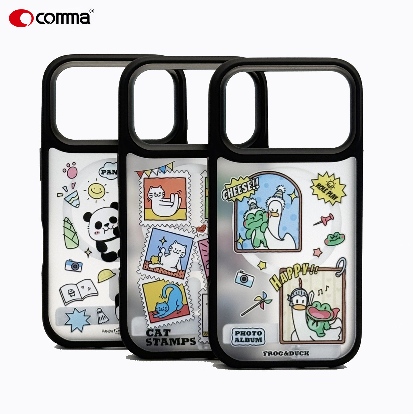 comma苹果17promax文创磁吸壳
