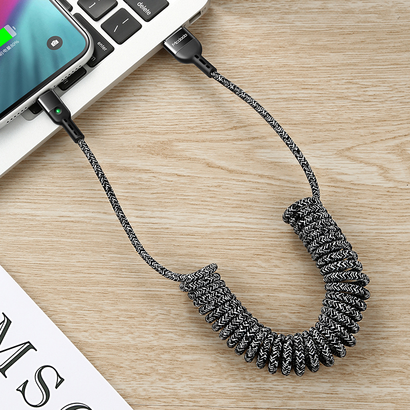 mcdodo适用于iphone弹簧伸缩线